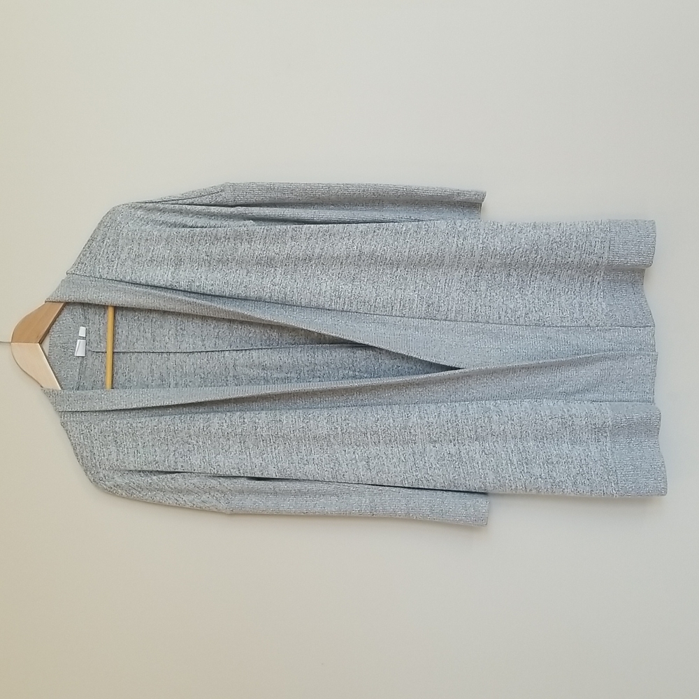 GAP Cardigan, Heather Gray, Medium, Long, Buttery Soft, EUC